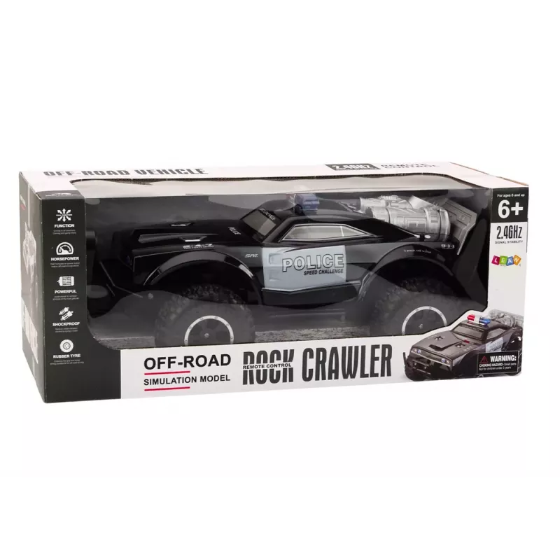 LEAN TOYS Visureigis nuotoliniu valdymu policijos automobilis RC 1:8