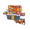 LEAN TOYS 3D konstrukcinis galvosūkis su plytelėmis DIY dėžutėje ir atsukimo grąžtu