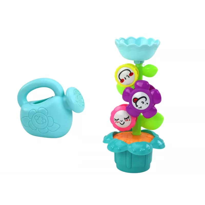 LEAN TOYS vonios žaislas Spalvingos gėlės Laistytuvas