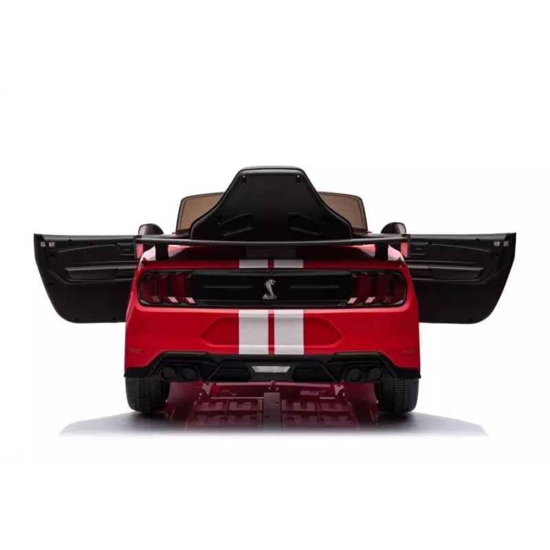 LEAN CARS Baterijomis varoma transporto priemonė Ford Mustang GT500 Shelby raudona