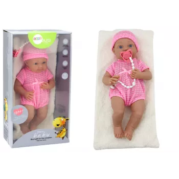 LEAN TOYS Baby Doll in Pink Clothes, Hat, Pacifier, and Blanket