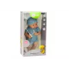 LEAN TOYS Baby Doll in Blue Clothes, Hat, Pacifier, and Blanket 35 cm