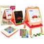 LEAN TOYS 3in1 Multifunkcinis Dvipusis Kinų Žaidimų Stalas - Mahjong, Kortų ir Stalo Žaidimai, Sulankstomas, Žalias Veltinis