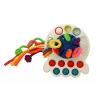 LEAN TOYS Spalvingas aštuonkojis dantukų dygimo žaislas kūdikiams