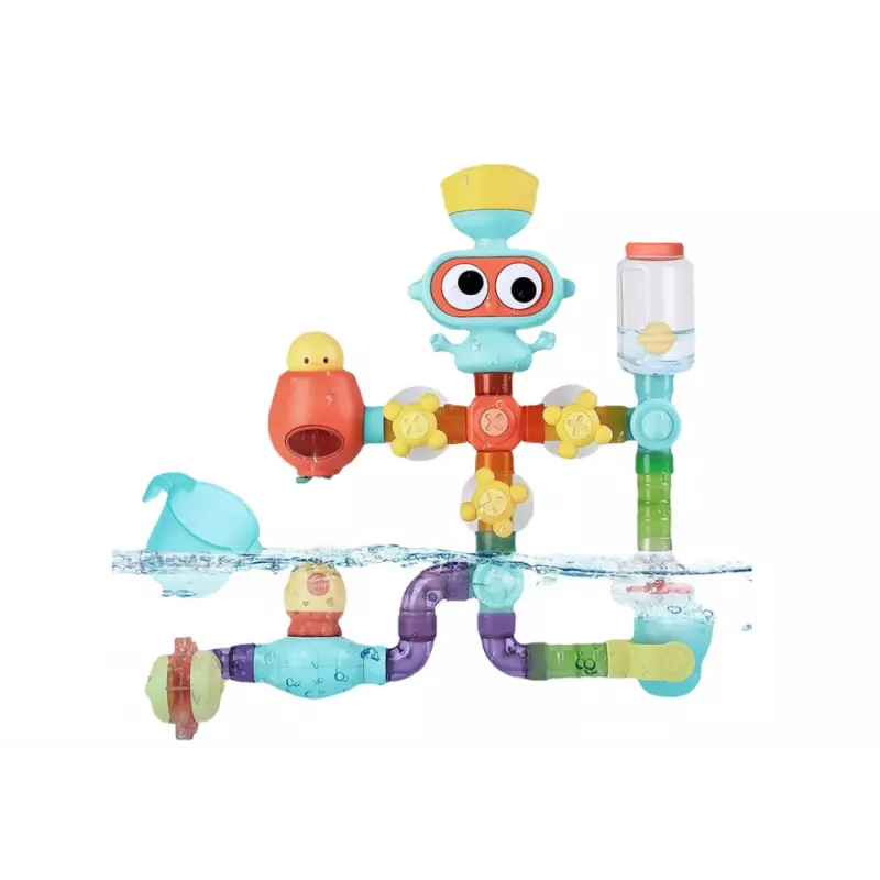 LEAN TOYS Interaktyvus edukacinis vandens žaislas maudynėms, Planet Man