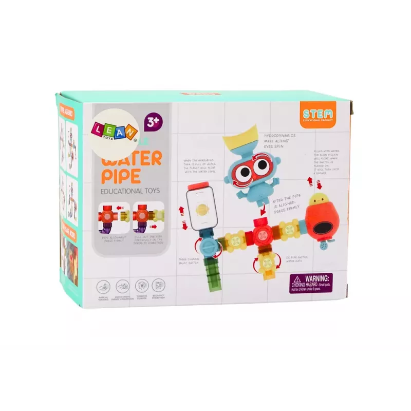 LEAN TOYS Interaktyvus edukacinis vandens žaislas maudynėms, Planet Man