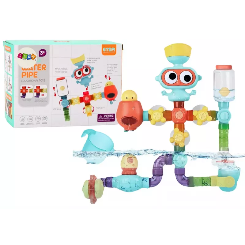 LEAN TOYS Interaktyvus edukacinis vandens žaislas maudynėms, Planet Man