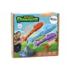 LEAN TOYS Raketų paleidimo žaidimas Dinozaurai Miškas Spalvingas Push Up