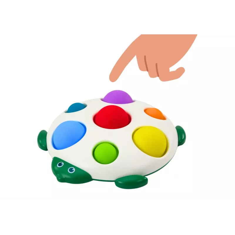 LEAN TOYS Turtle Sensory Toy Educational Board Pop-It Tabs