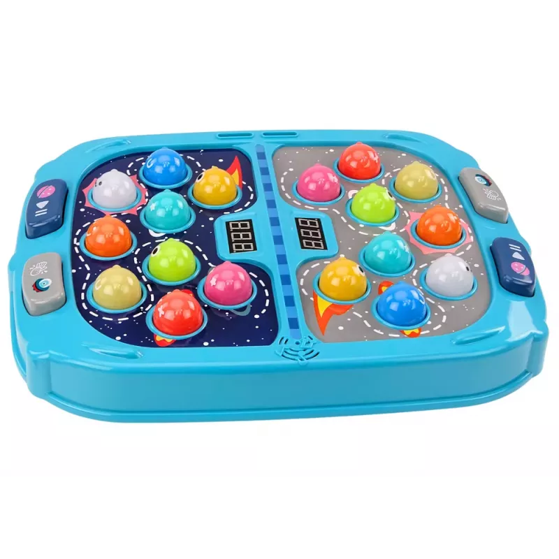 LEAN TOYS Arkadinis žaidimas Wack A Mole Space 9 lygiai Šviesos greičio garsai