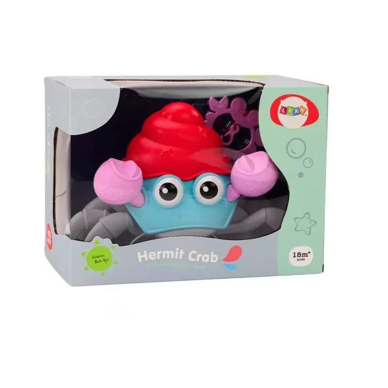 LEAN TOYS Crawling Crab Clockwork Colorful Walking Crab Interactive