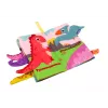 LEAN TOYS Minkšta knygelė Gyvūnai Dinozaurai Šiugždanti Spalvinga