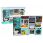 LEAN TOYS Voniaus žaidimų rinkinys 4v1 Dušas Tualetas Skalbimo mašina Aksesuarai