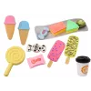 LEAN TOYS Confectionery Cafe Set Sweets Figurines Coffee Cake 25 vnt.