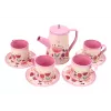 LEAN TOYS Kavinės ir arbatos rinkinys Puodeliai Virdulys Padėklas Rožinis Kavinė 12 vnt.