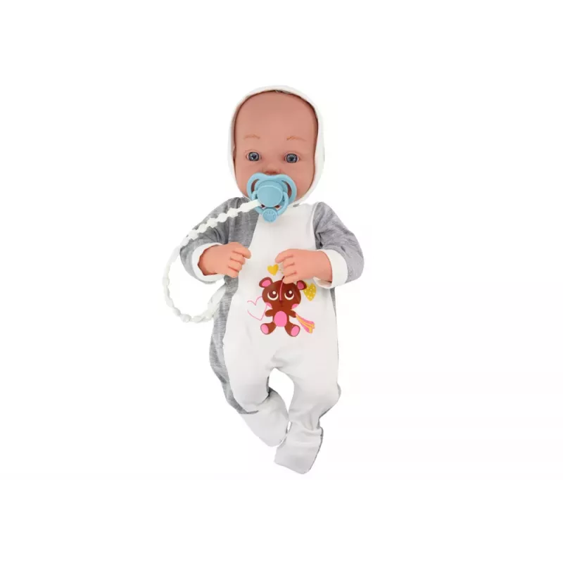 LEAN TOYS Baby Doll With Pacifier Blanket Bodysuit Accessories Set 35 cm