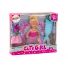 LEAN TOYS 2in1 Mini Lėlė Undinė Fėja Uodega Sparnai