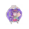 LEAN TOYS Kosmetikos rinkinys nagų makiažo lagaminėlyje violetinis lagaminėlis 9 vnt.