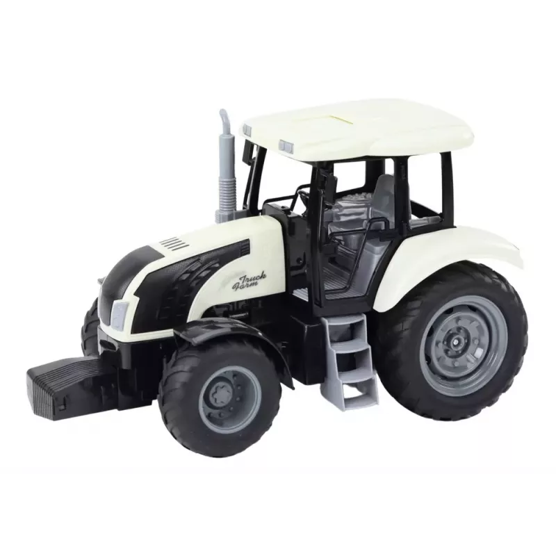 LEAN TOYS nuotoliniu valdymu traktorius RC 2.4G garsai baltas