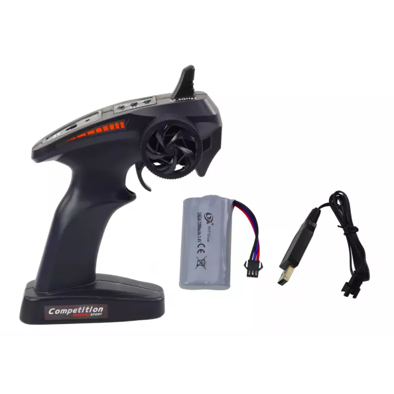 LEAN TOYS Didelis nuotoliniu valdymu sportinis automobilis RC 1:8 šviesos garsai