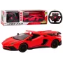 LEAN TOYS RC nuotoliniu valdymu sportinis automobilis su atidaromomis durimis, raudonas, 1:12