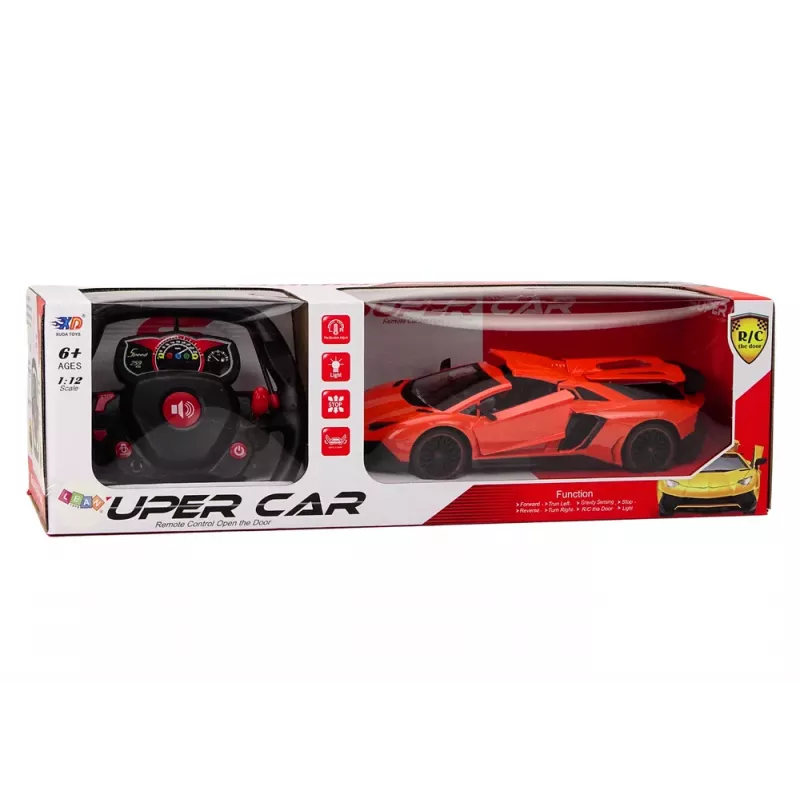 LEAN TOYS RC Sports Car 1:12 Opening Doors Orange