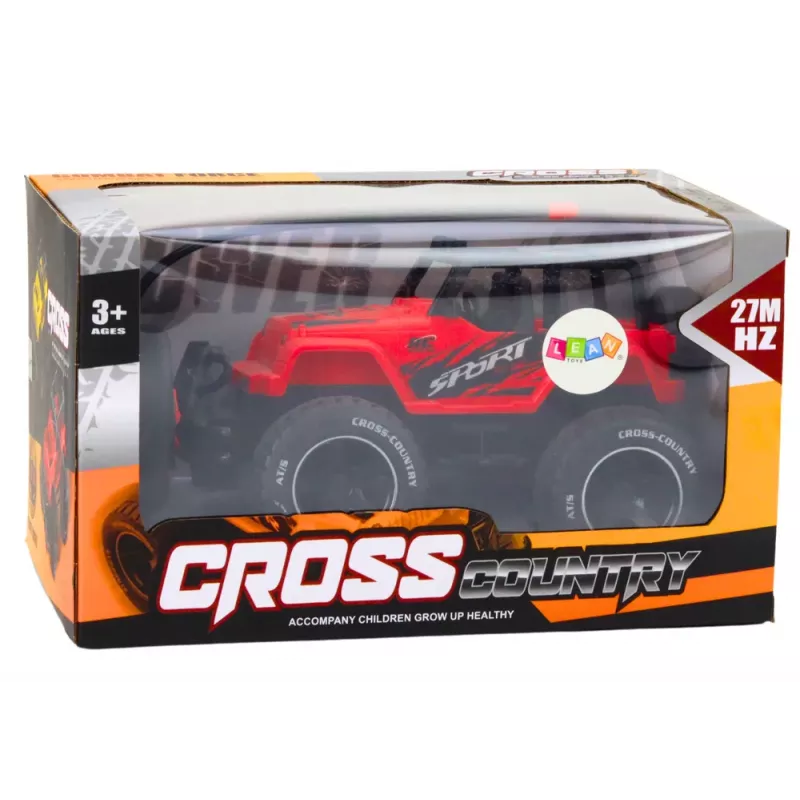 LEAN TOYS Automobilis nuotoliniu valdymu Visureigis RC 1:18 Raudonas