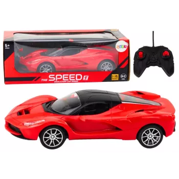 LEAN TOYS nuotoliniu valdymu sportinis automobilis RC automobilis 1:16 raudonas