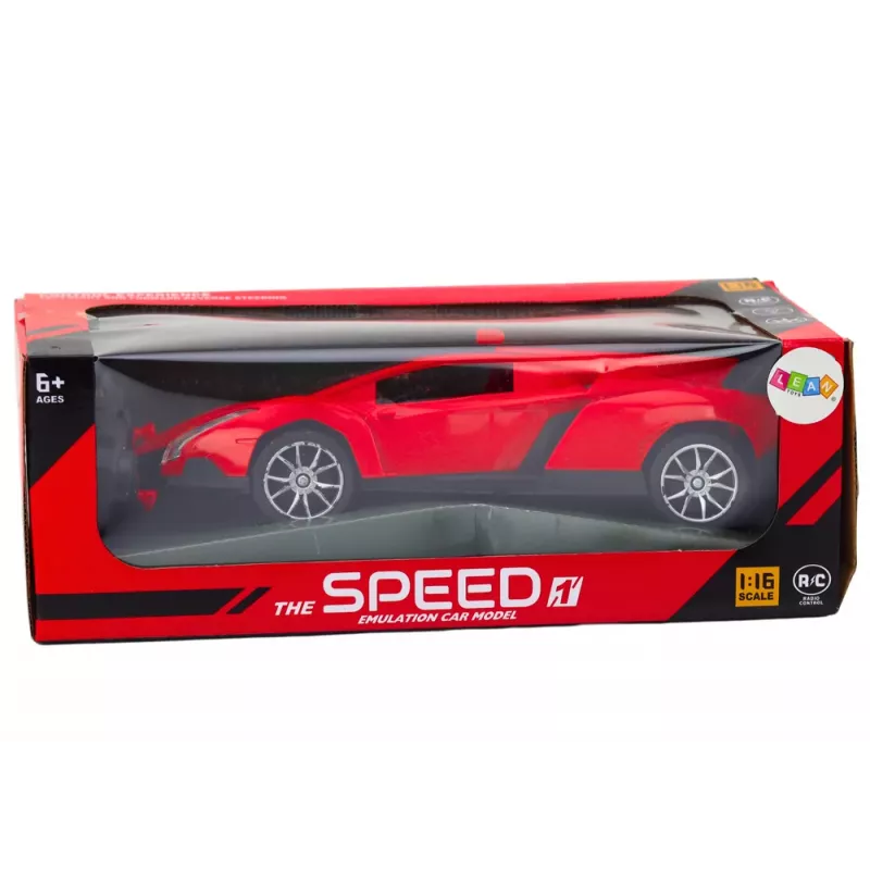 LEAN TOYS nuotoliniu valdymu sportinis automobilis raudonas 1:16 RC automobilis
