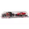 LEAN TOYS automobilio komplektas su pikapu, vilkiku, puspriekabe, sportiniu automobiliu ir visureigiu