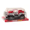 LEAN TOYS Policijos automobilis Pickup Raudonas Visureigis Policijos automobilis