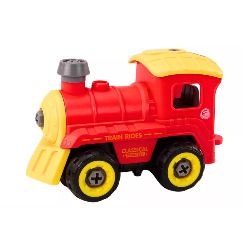 LEAN TOYS nuotolinio valdymo RC sukamasis lokomotyvas, raudonas