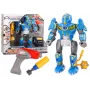 LEAN TOYS Robotas Sukamasis Ginklas Grąžtas Atsuktuvas Šviesa Garsas Mėlynas