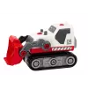 LEAN TOYS Cartoon Crawler Excavator For Turning DIY White