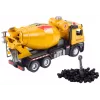 LEAN TOYS Geltonas betono maišytuvas, trinties pavara, šviesa ir garsas