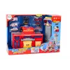LEAN TOYS Bazinė ugniagesių, ligoninės, komandų centro transporto priemonių rinkinys 6 vnt.