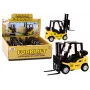 LEAN TOYS Šakinis krautuvas su trinties pavara Metal Geltona