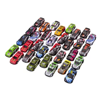 LEAN TOYS Spyruoklių rinkinys automobiliams, varomiems automobiliams, spalvingas, 32 vnt.
