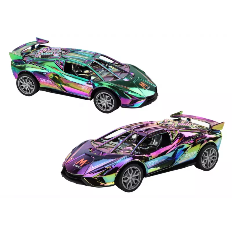 LEAN TOYS Sportinis automobilis su šviesomis ir garsais „Colorful Chameleon“