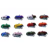 LEAN TOYS 12 žaislinių automobilių, varomų lėktuvų, 5 cm kelio ženklų rinkinys