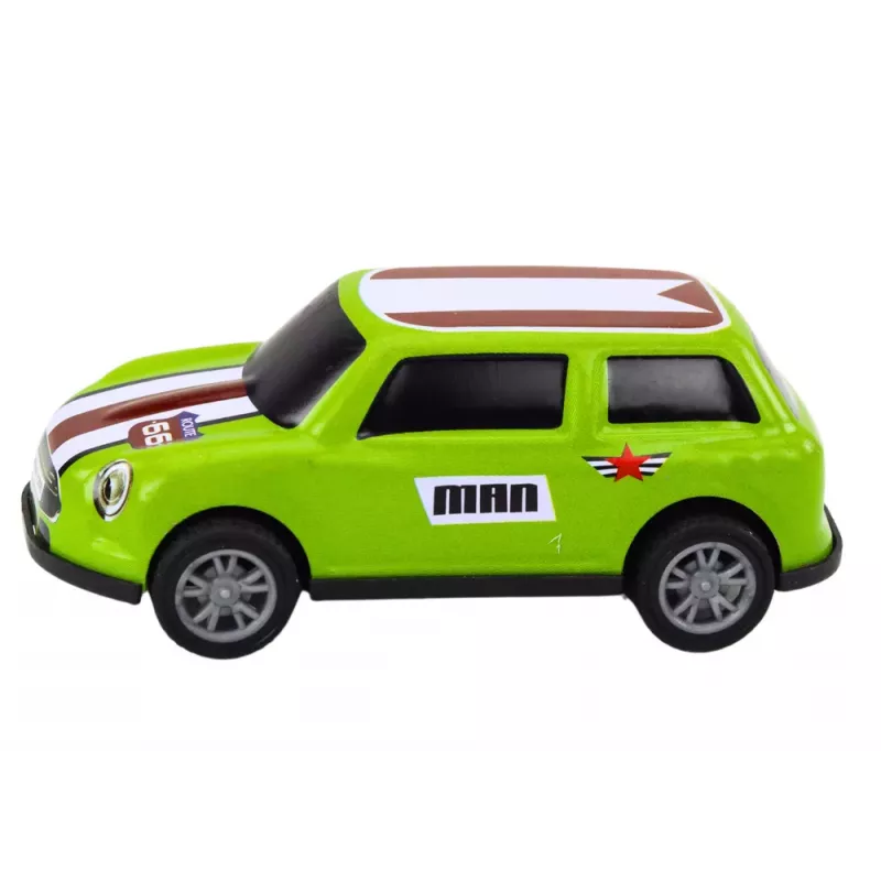 LEAN TOYS Automobilių rinkinys su spyruokline pavara, spalvingas, 12 vnt.