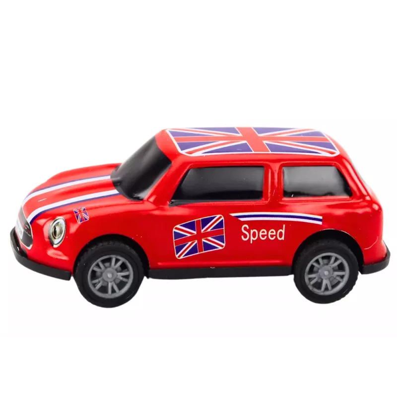 LEAN TOYS Automobilių rinkinys su spyruokline pavara, spalvingas, 12 vnt.