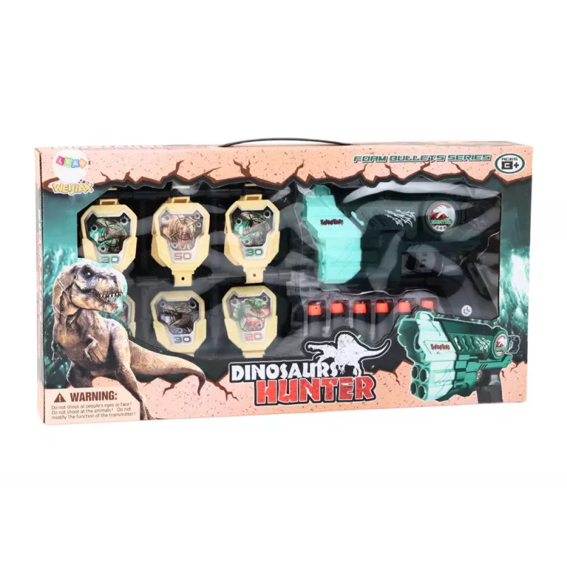 LEAN TOYS Foam Dinosaurs Green Arrow Set
