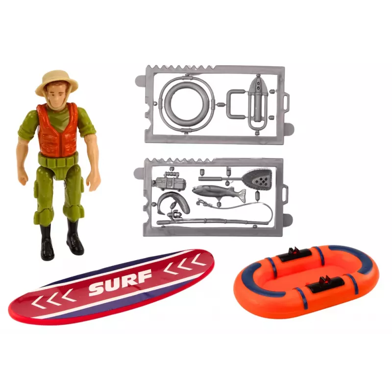 LEAN TOYS Serfera Visureigių automobilių pontoninių lentų priedai - Juodos traukos atkūrimo lentos (pora)