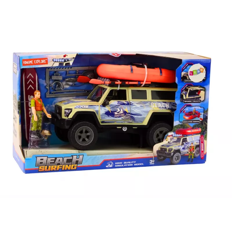LEAN TOYS Serfera Visureigių automobilių pontoninių lentų priedai - Juodos traukos atkūrimo lentos (pora)