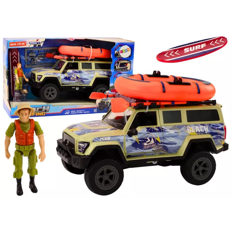 LEAN TOYS Serfera Visureigių automobilių pontoninių lentų priedai - Juodos traukos atkūrimo lentos (pora)
