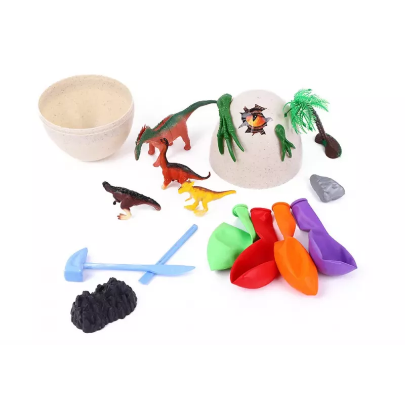 LEAN TOYS Kūrybinis archeologinis rinkinys „Lediniai kiaušiniai su dinozaurais“