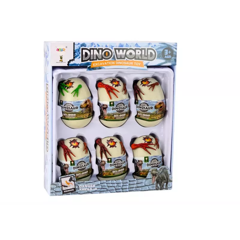LEAN TOYS Kūrybinis archeologinis rinkinys „Lediniai kiaušiniai su dinozaurais“