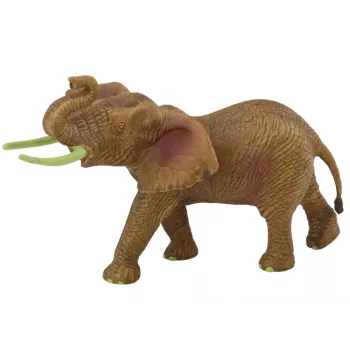 LEAN TOYS Kolekcinė figūrėlė Afrikinis dramblys su pakeltu straubliu Safari