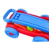 LEAN TOYS Kaladėlių rinkinys mėlyname ir raudoname vežimėlyje - 236 vnt.
